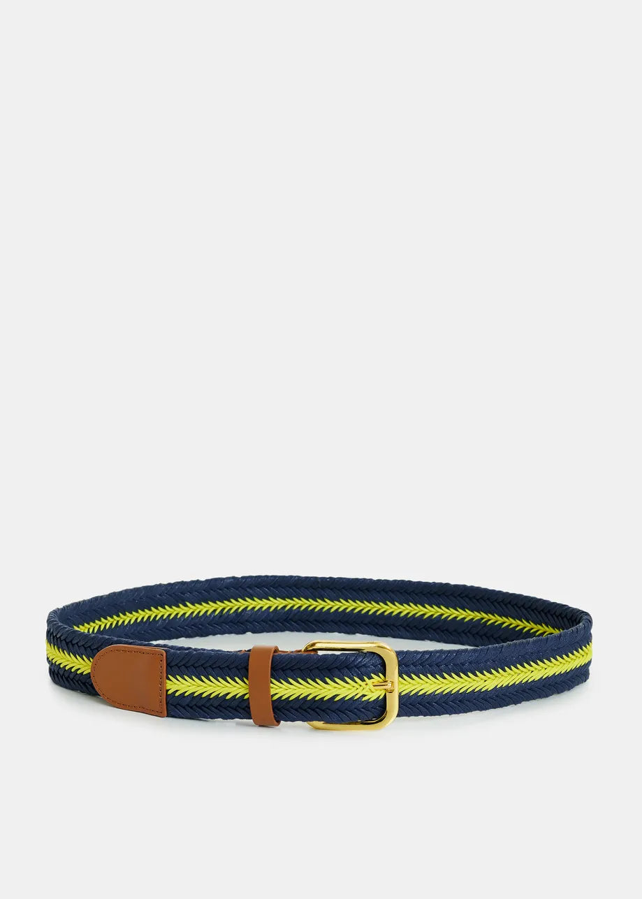 Essentiel antwerp jintonic stripped braided belt Belts