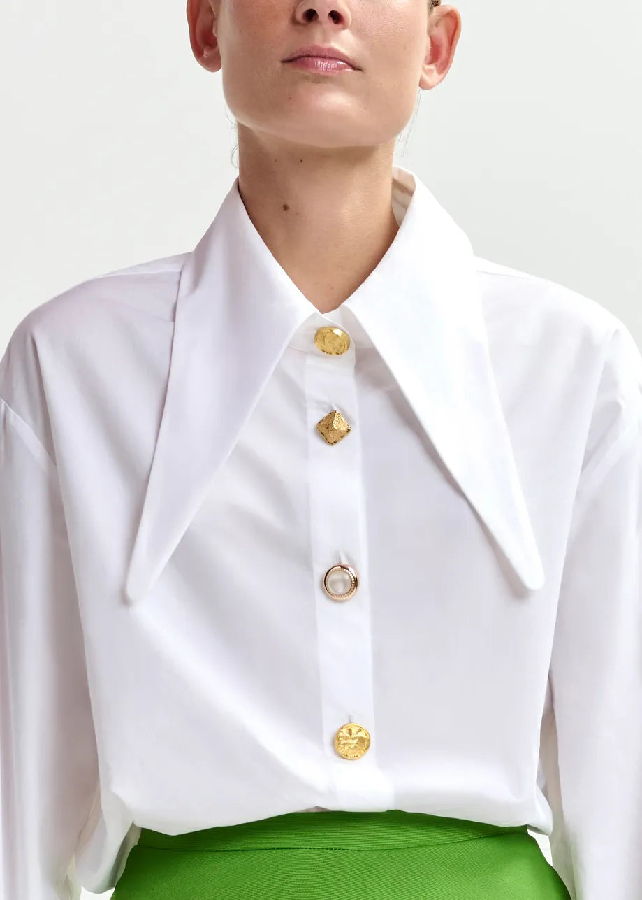Essentiel antwerp jomato shirt with elongated collar