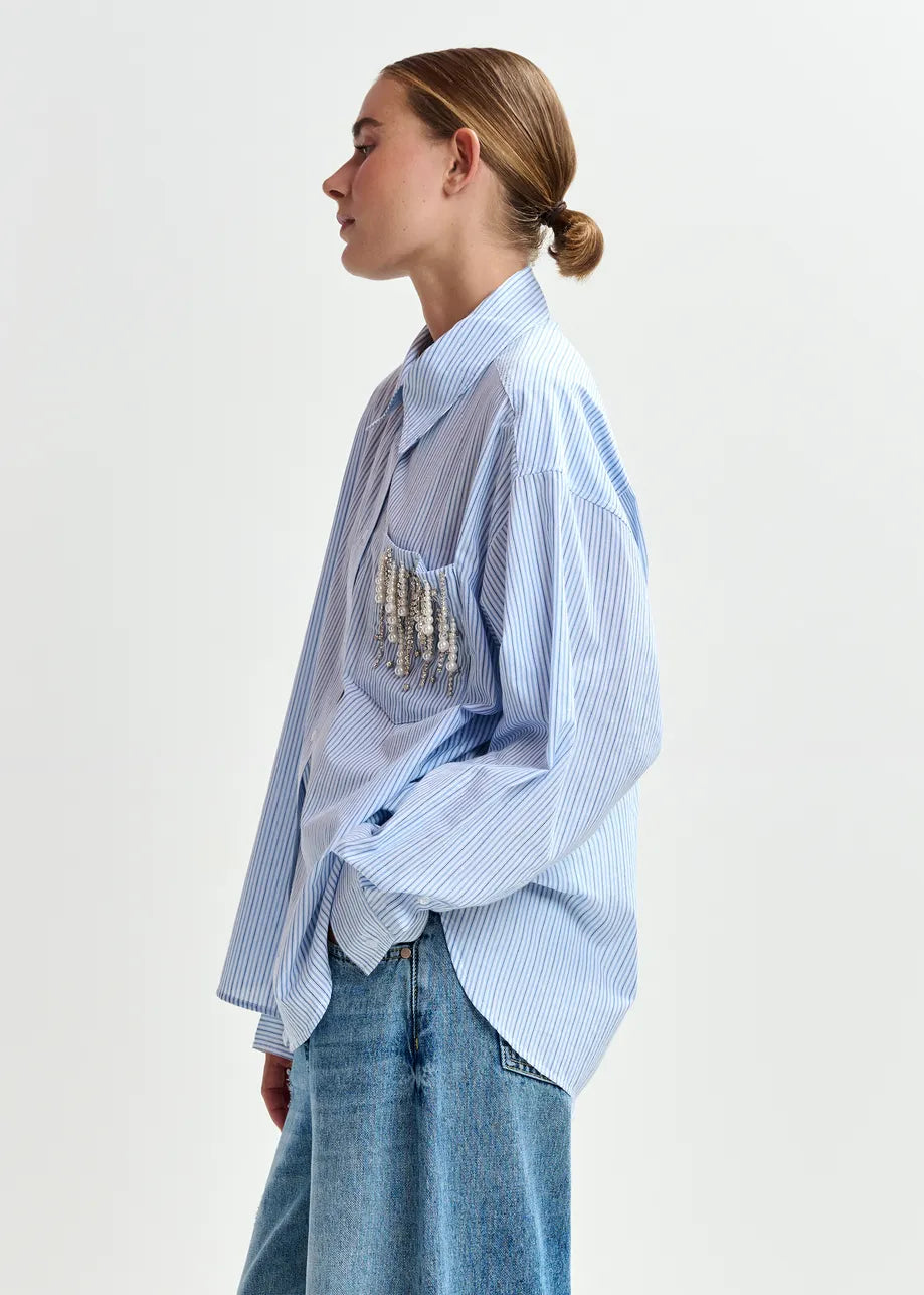 Essentiel antwerp jommeke oversized striped embellished