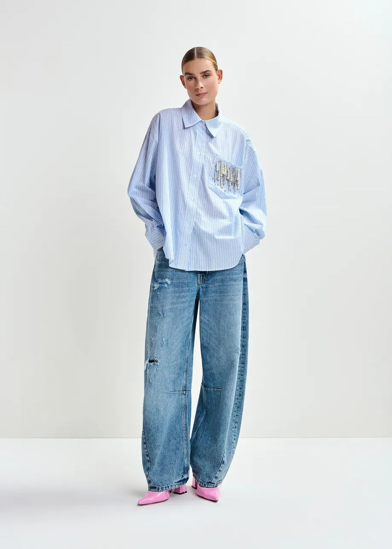 Essentiel antwerp jommeke oversized striped embellished