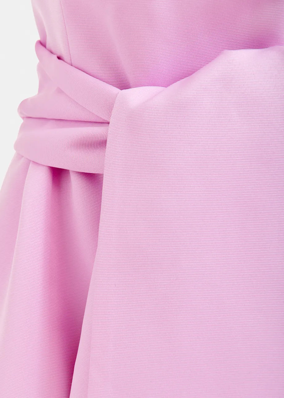 Essentiel antwerp juror strapless midi dress with wrap-belt