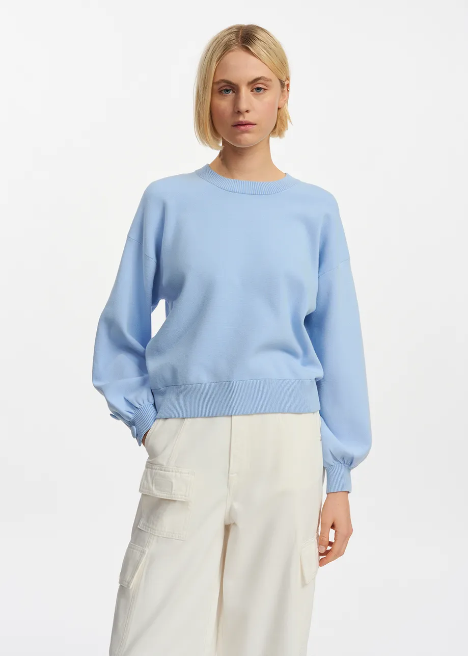 Fiore knitted sweater with buttoned sleeves pullover