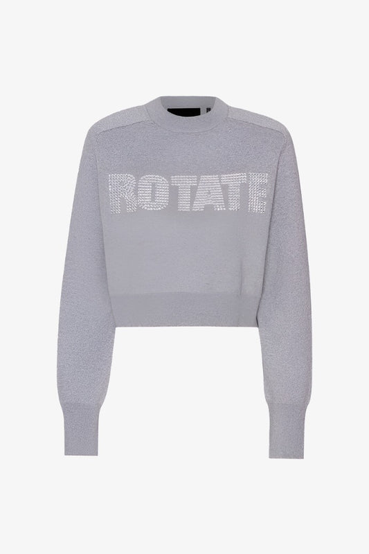 Firm knit cropped jumper - lunar rock Jumpers ROTATE -