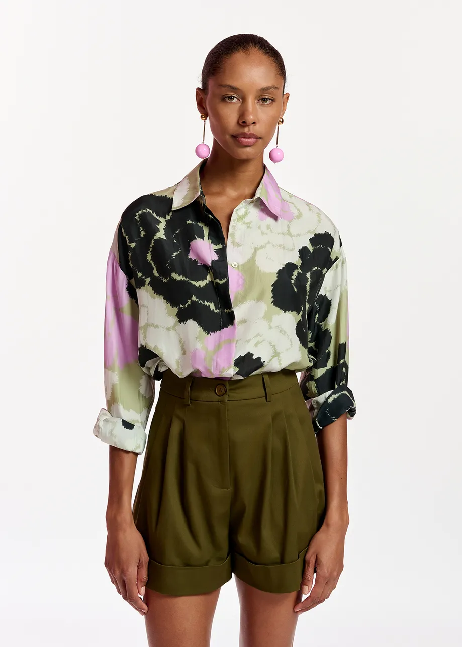 Firror silk shirt with floral print Shirts & Blouses