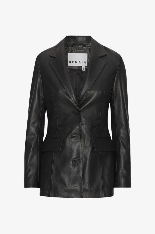 Fitted leather blazer Blazers & Jackets REMAIN - BIRGER