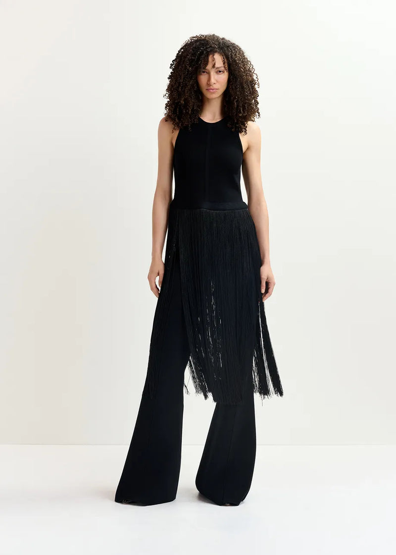Flared knitted pants - black Trousers ESSENTIEL ANTWERP