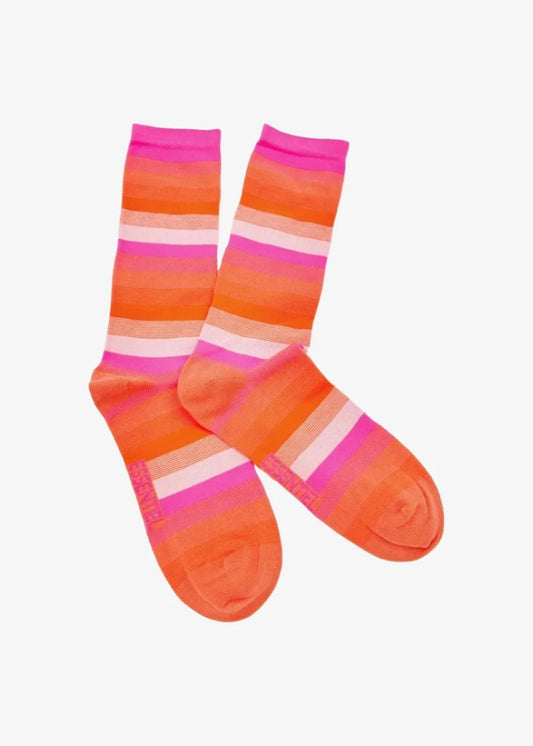 Flogo striped socks - wild strawberry ESSENTIEL ANTWERP