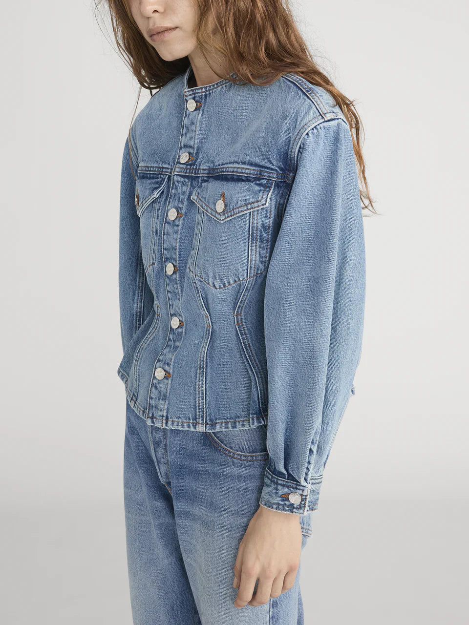 Frame the nipped collarless jacket - umbria Jackets Frame