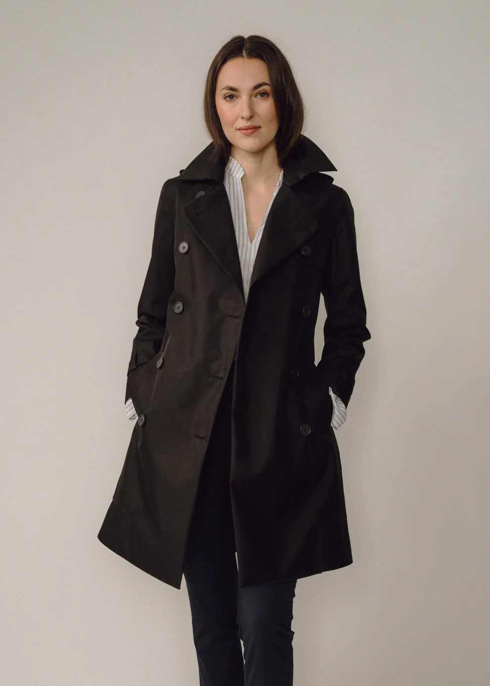 Rain pea coat discount