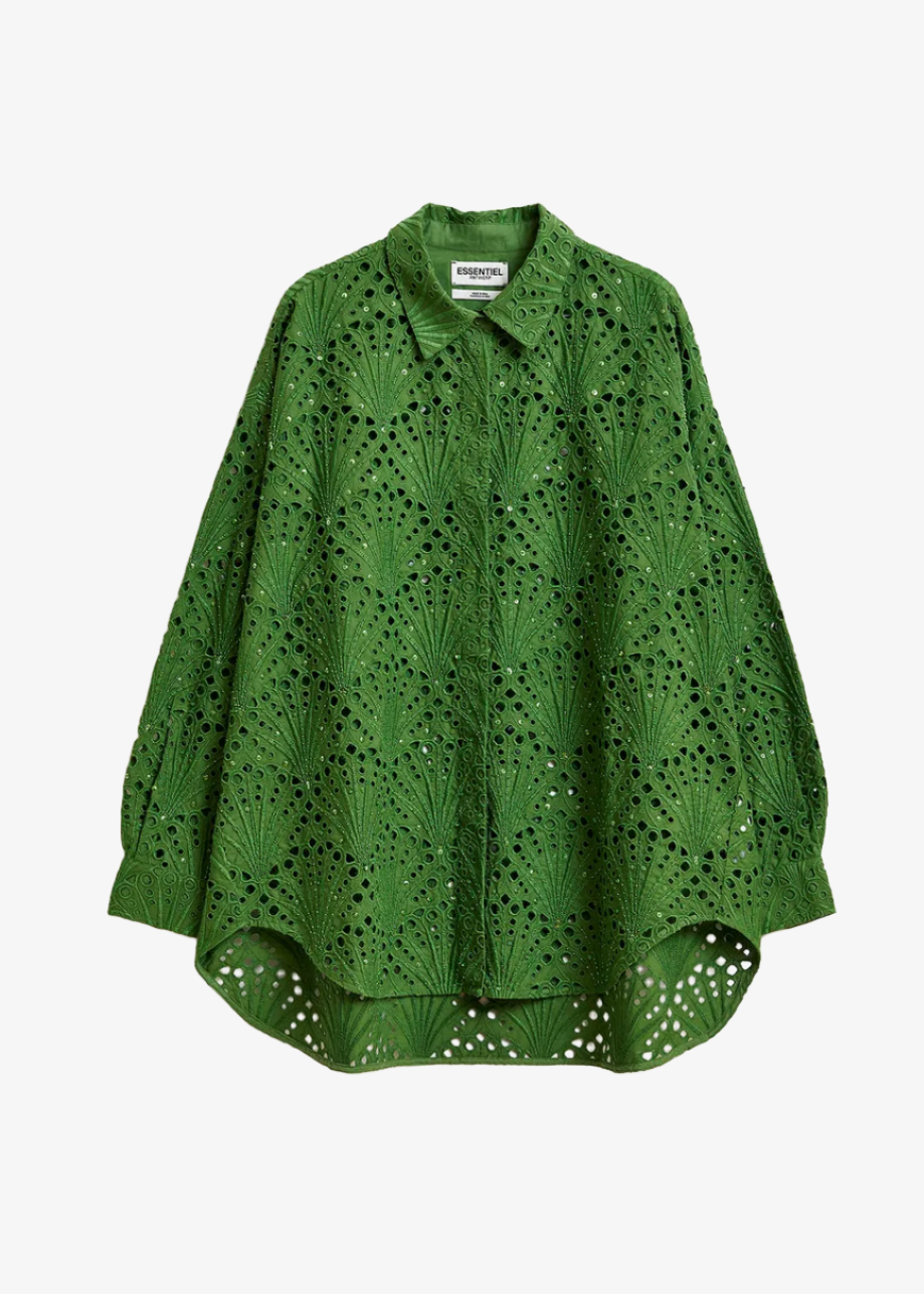 Fummer broderie anglaise shirt - emerald Shirts & Blouses