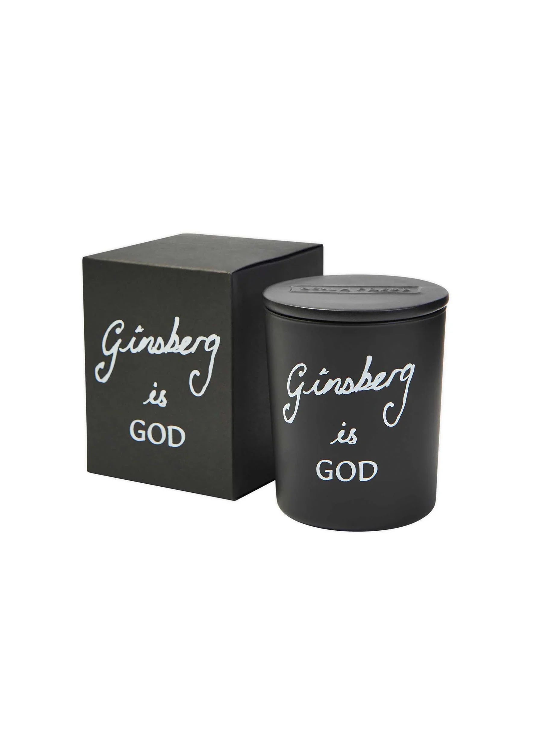 Ginsberg is god candle - black / white Accessories BELLA