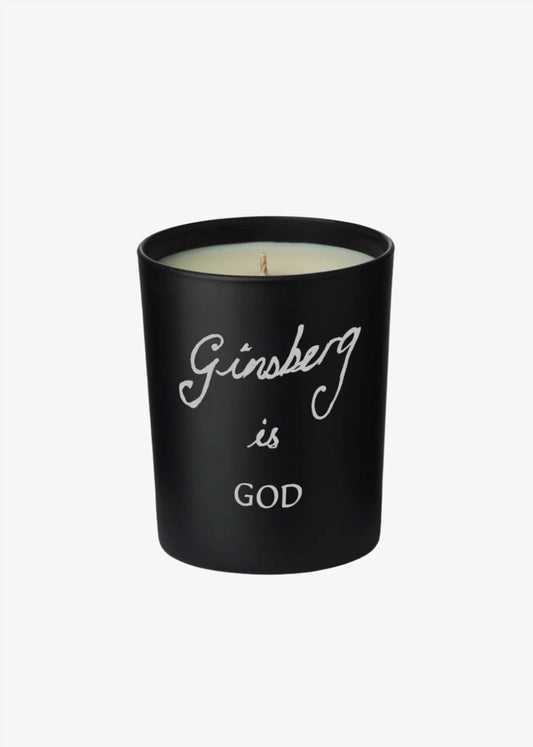 Ginsberg is god candle - black / white Accessories BELLA