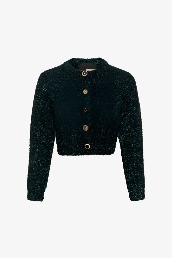 Glitter knit cardigan - ponderosa pine Cardigans ROTATE -