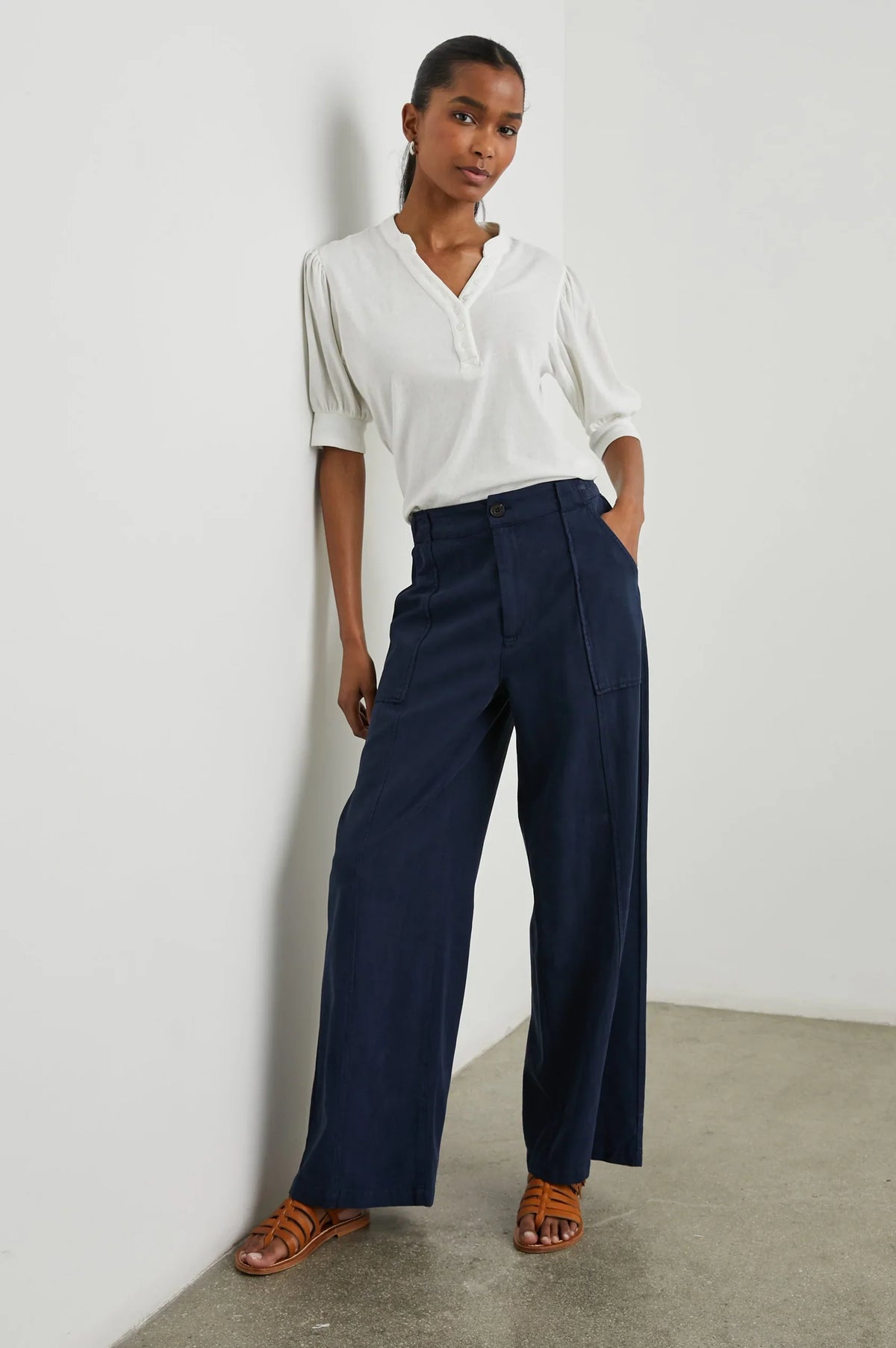 Greer pant - navy Trousers RAILS