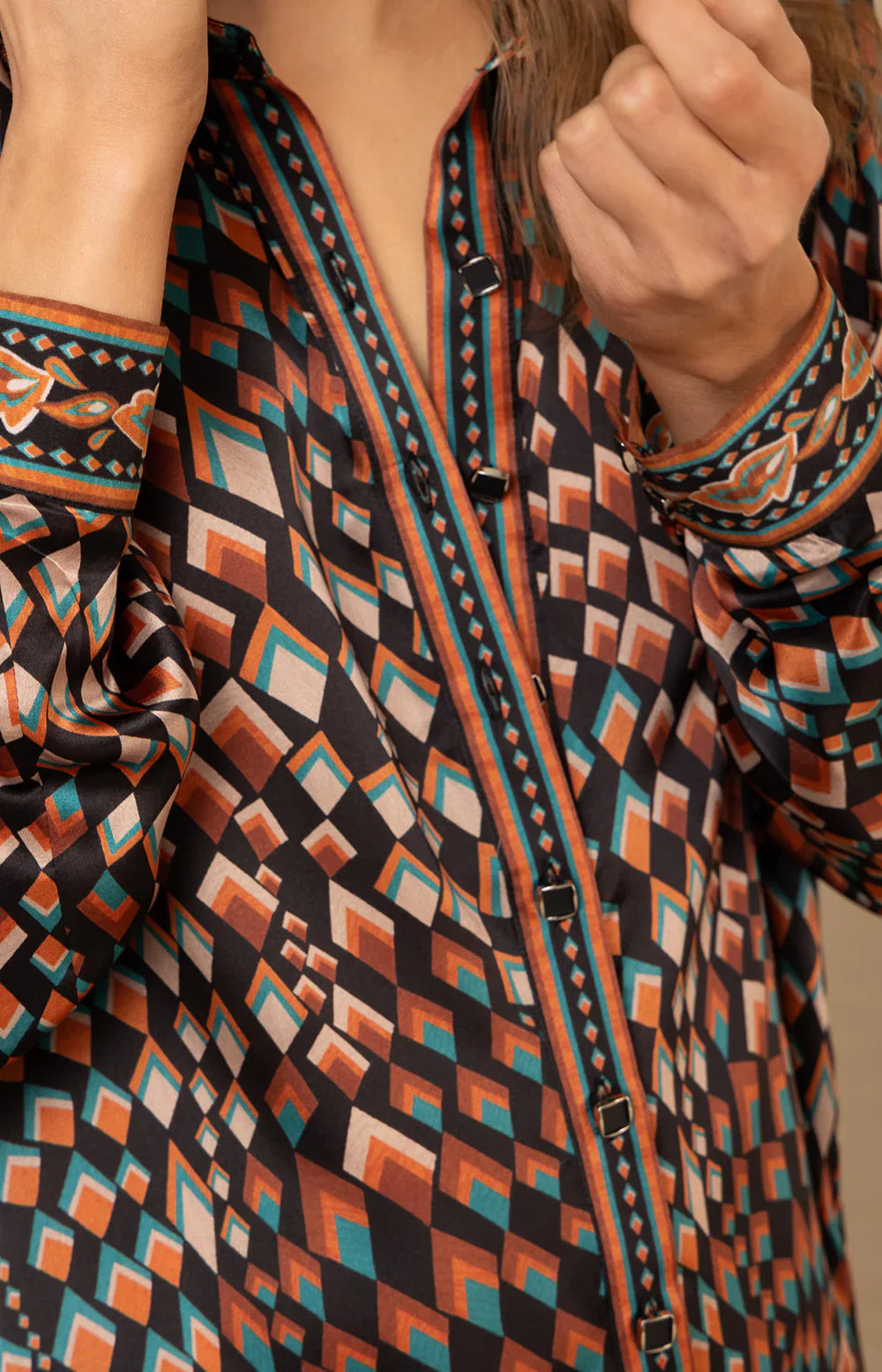 Hale bob vada silk top - black Blouse Hale Bob