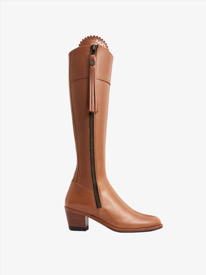 Heeled regina - tan leather Tall Boots FAIRFAX & FAVOR