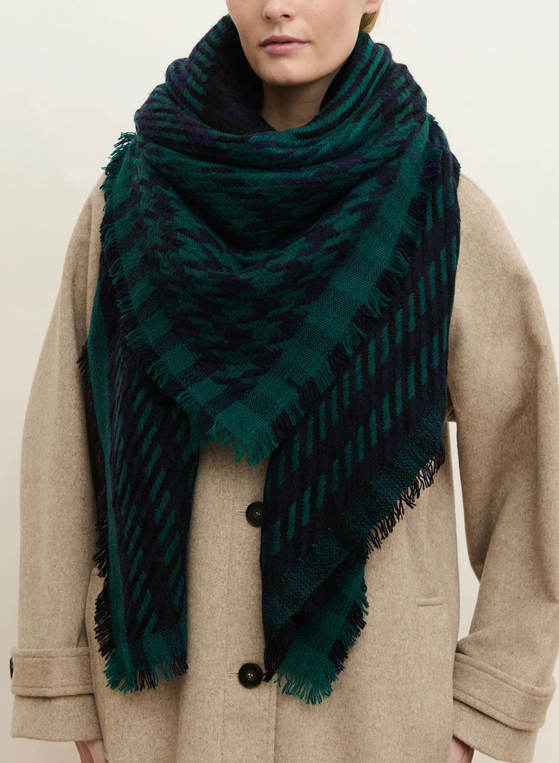 Jane carr houndstooth square in cashmere blend Scarves Jane