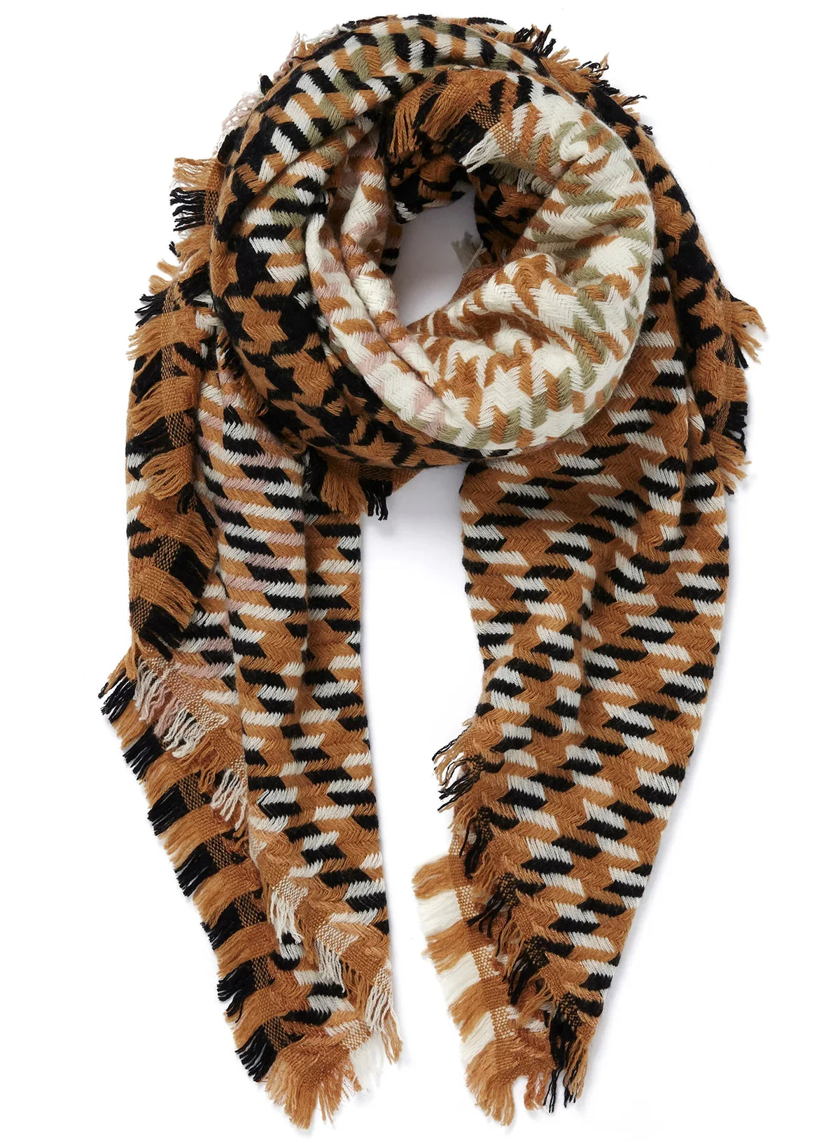 Jane carr houndstooth square in cashmere blend Scarves Jane