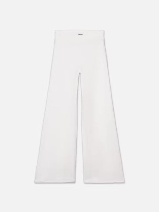 Jetset wide leg - white Trousers Frame