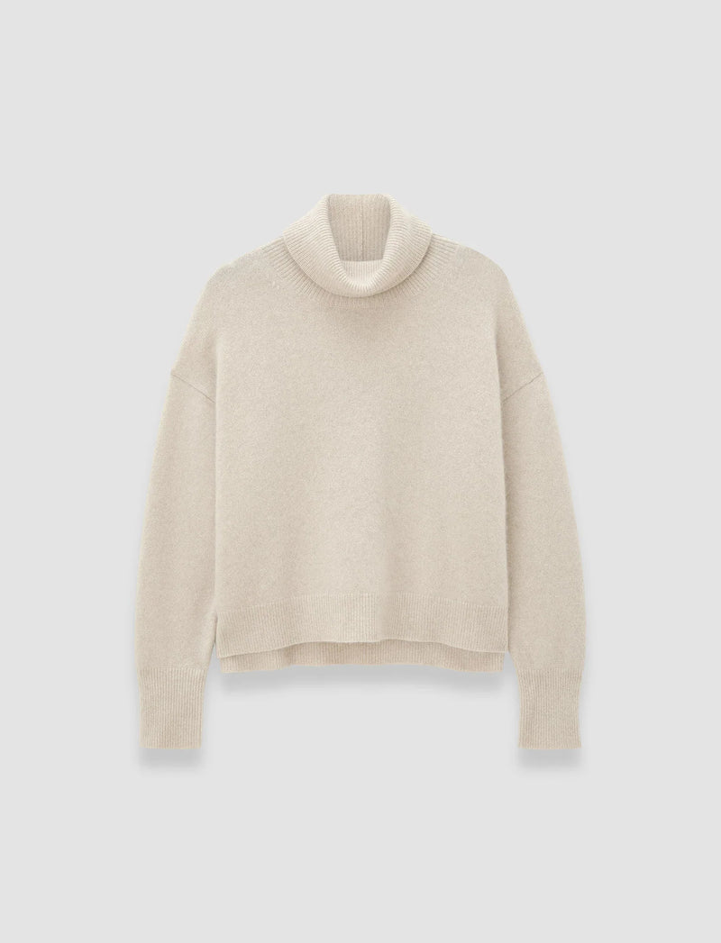 Joseph brushed cashmere high neck jumper affogato Cashmere