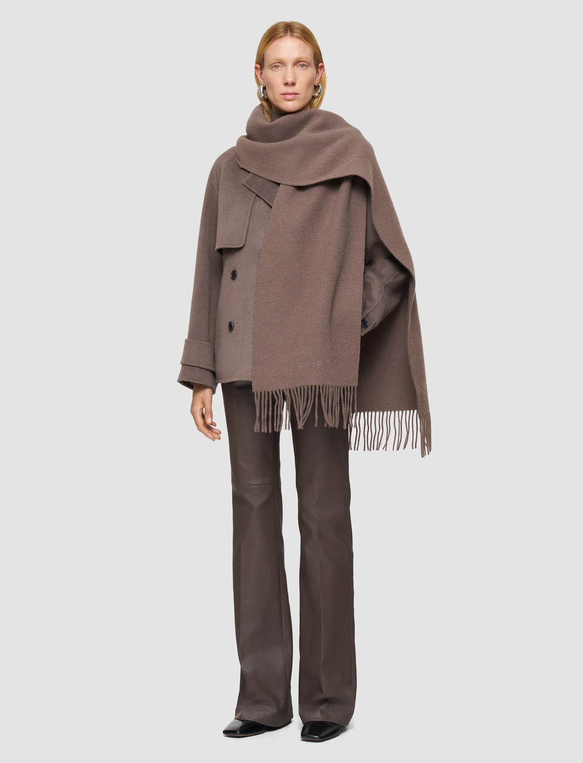 Joseph cecile wool scarf - mushroom Scarves Joseph