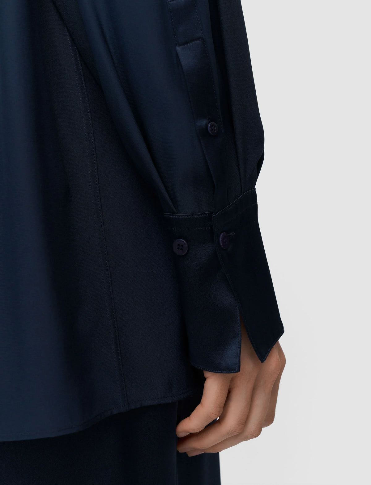 Joseph childs silk satin blouse - indigo Blouse Joseph