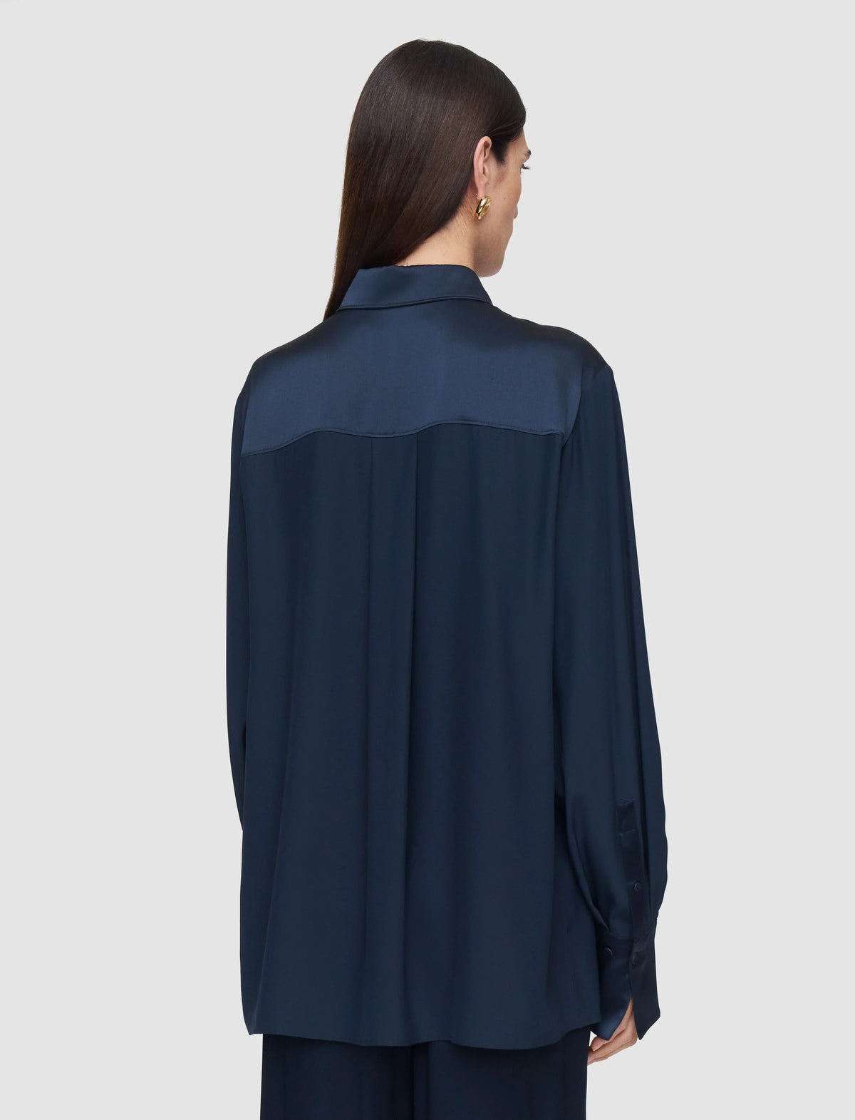 Joseph childs silk satin blouse - indigo Blouse Joseph