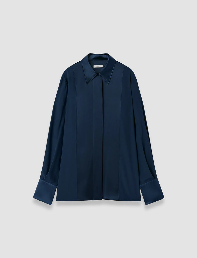 Joseph childs silk satin blouse - indigo Blouse Joseph