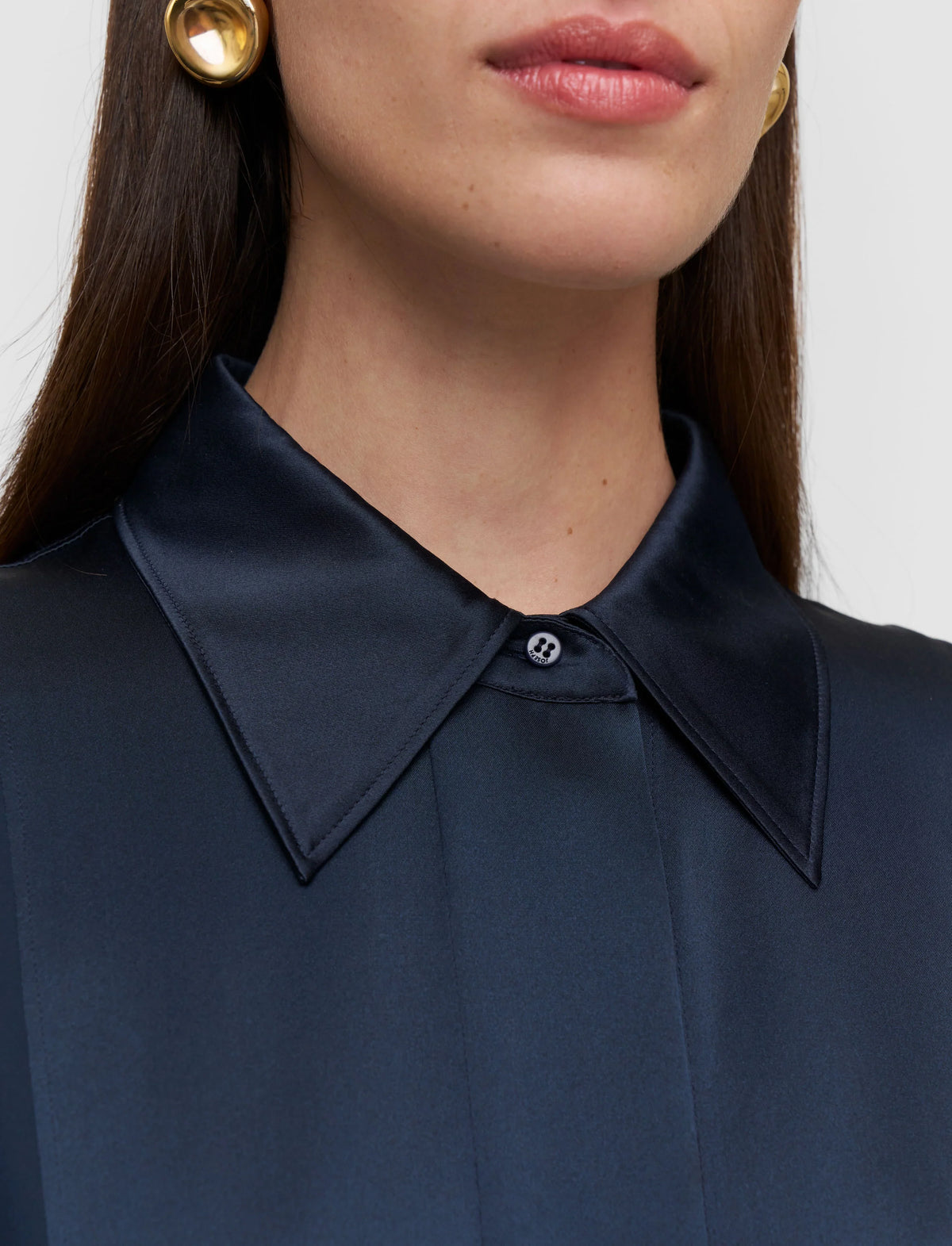 Joseph childs silk satin blouse - indigo Blouse Joseph