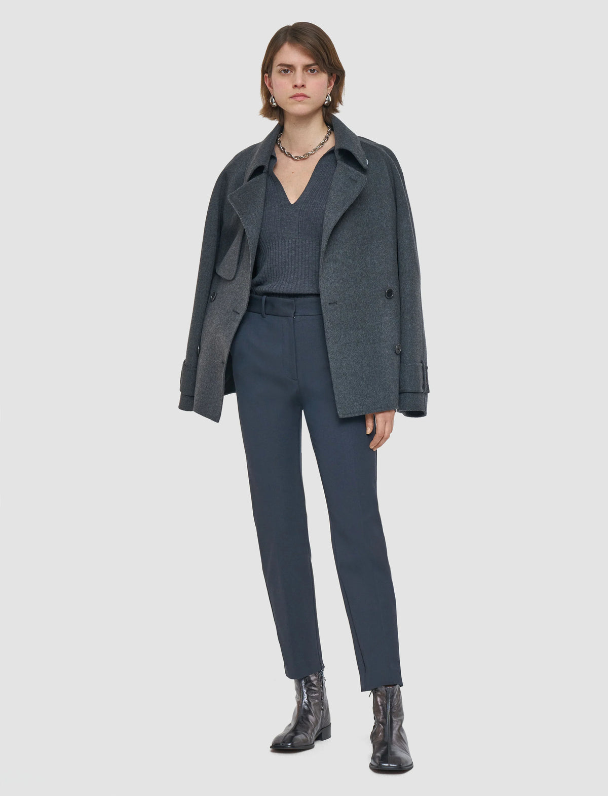 Joseph coleman pant gabardine stretch smoke Trousers Joseph