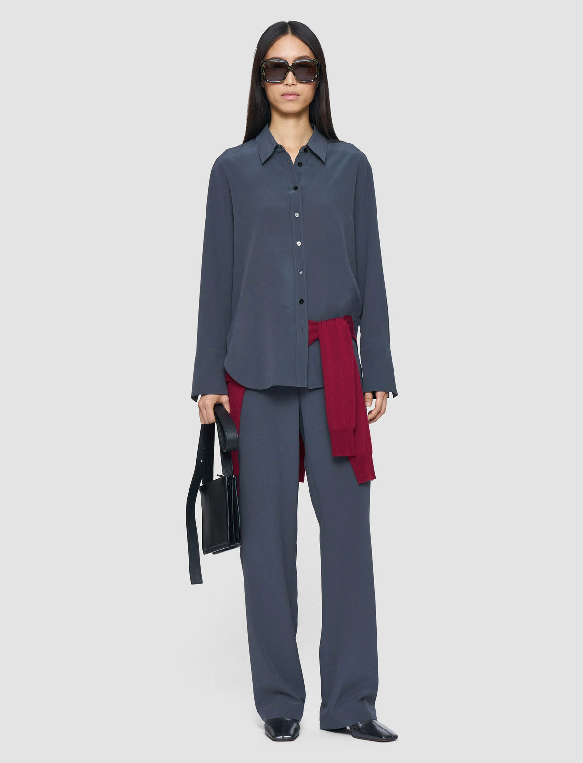 Joseph joe crepe de chine silk blouse smoke Blouse Joseph