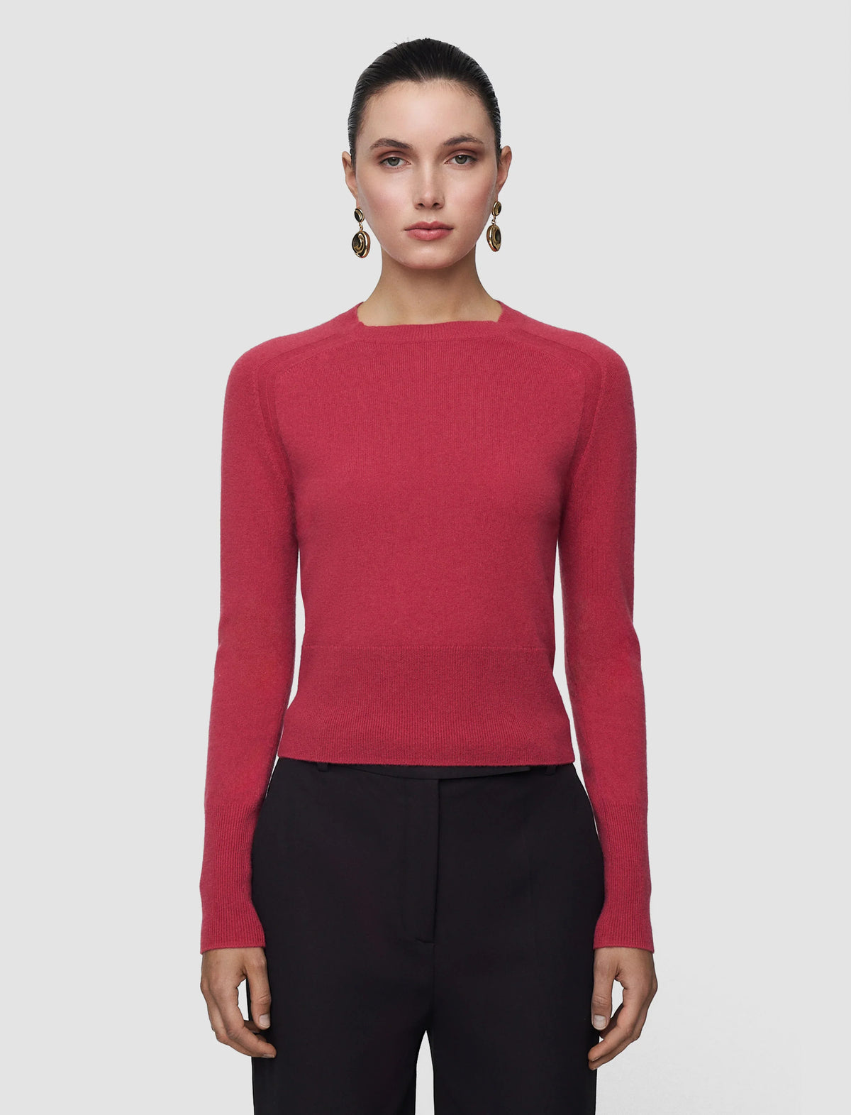 Joseph melby light pure cashmere jumper - mulberry Cashmere