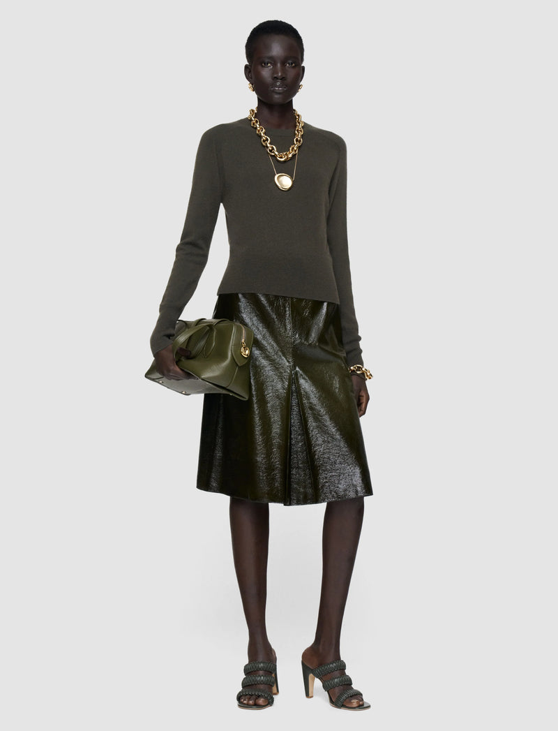 Joseph melby light pure cashmere jumper - palm leaf