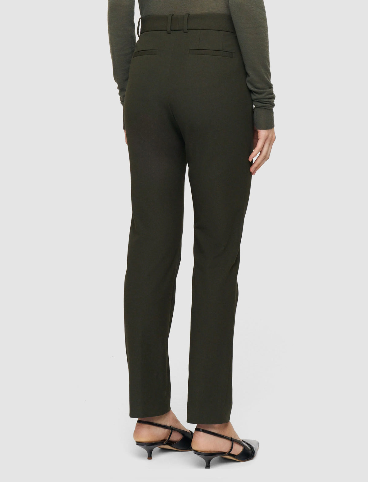 Joseph new coleman pant gabardine stretch -palm leaf