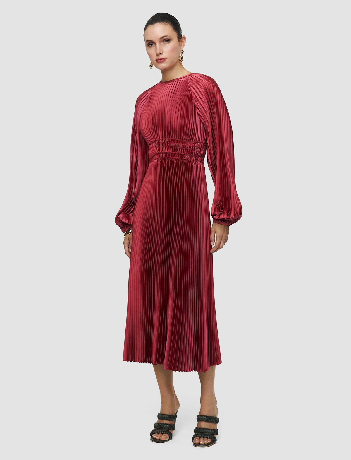 Joseph ortiz pleated woven dress - mulberry Dresses Joseph