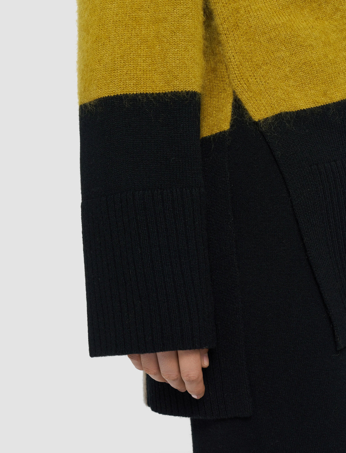 Joseph overlay wool jumper smoke combo Jumpers Joseph