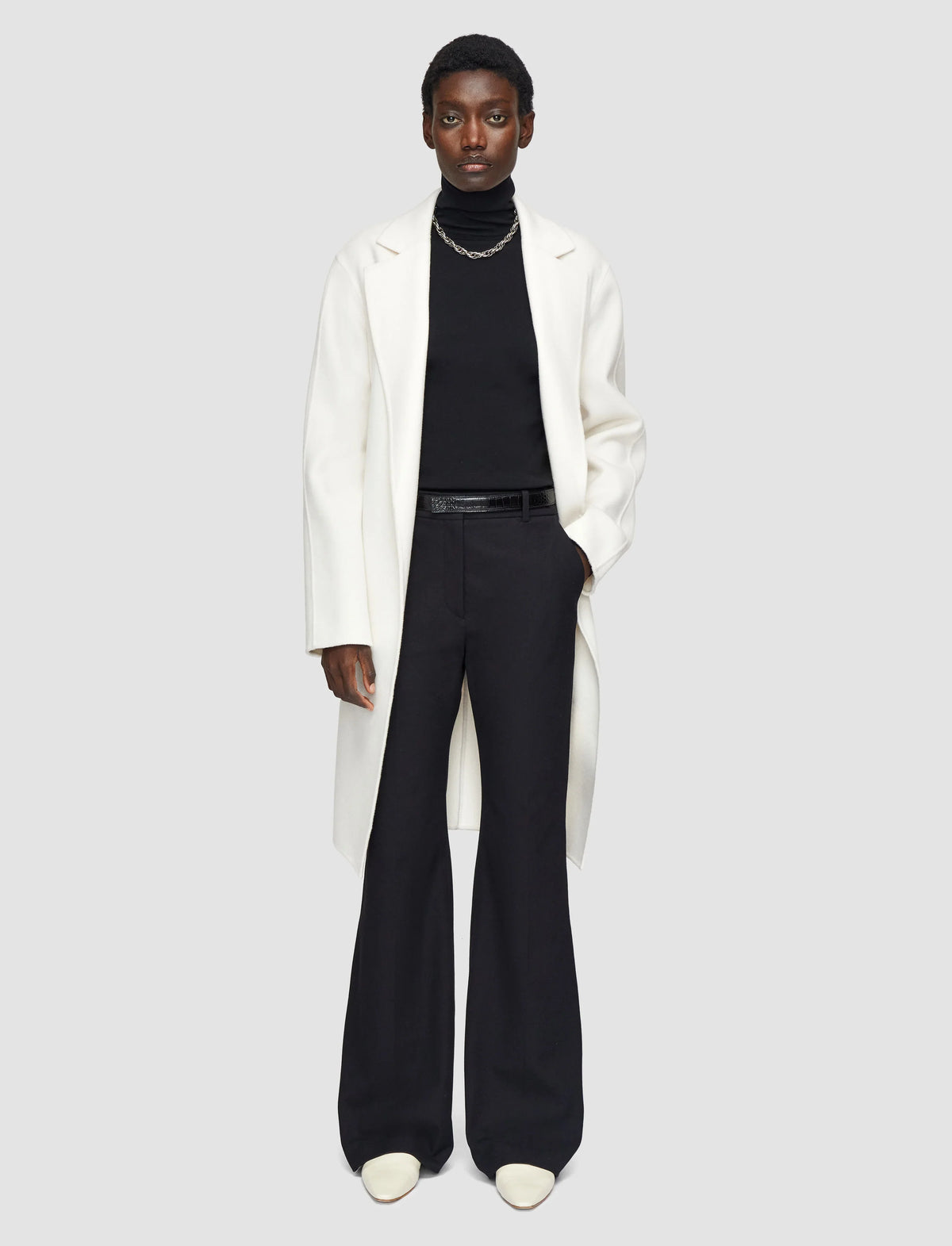 Joseph tafira gabardine stretch trousers black Trousers