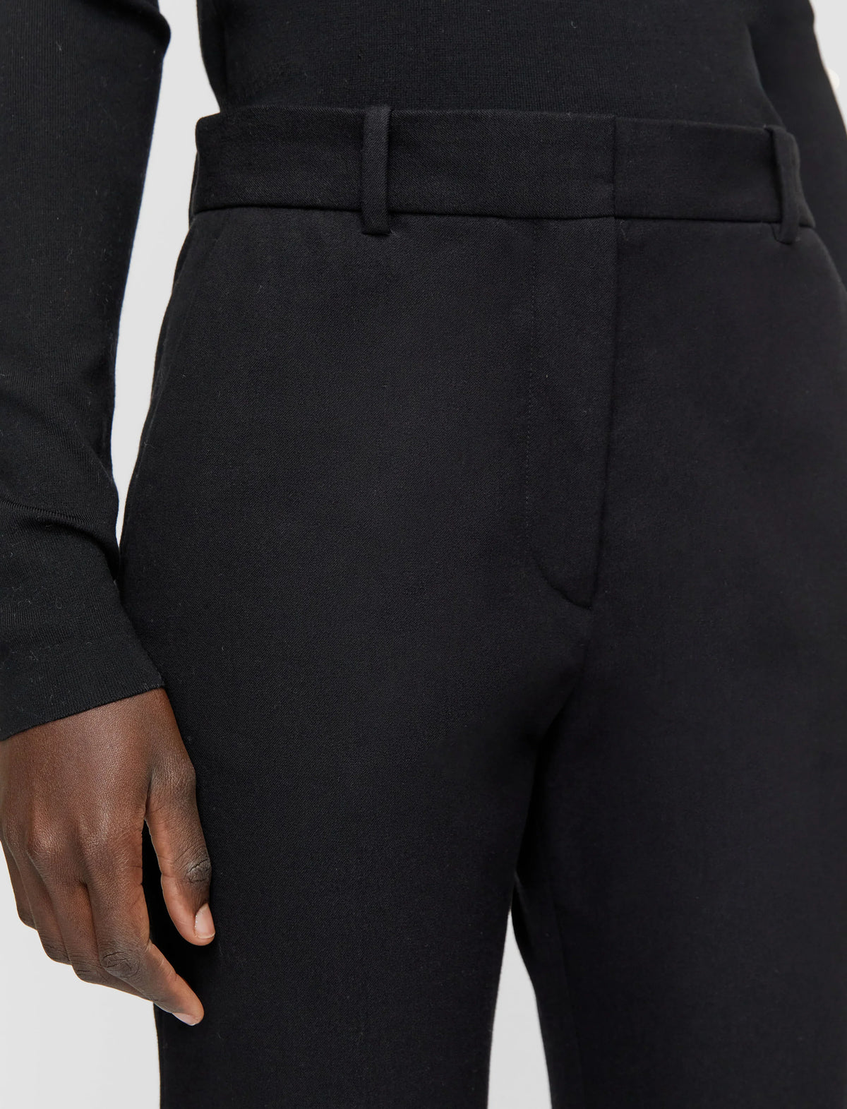 Joseph tafira gabardine stretch trousers black Trousers