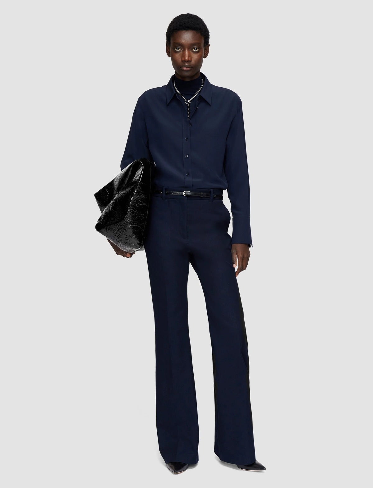 Joseph tafira gabardine stretch trousers - navy Trousers