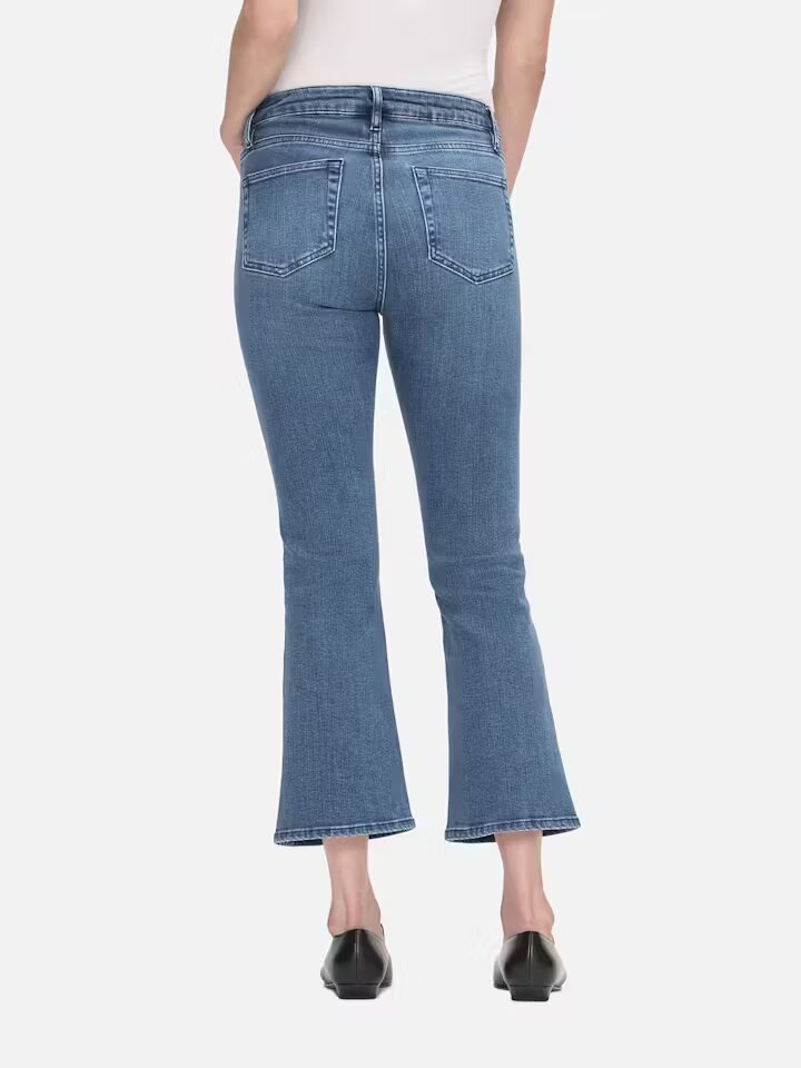 Le crop mini boot jean - medium blue denim Trousers Frame
