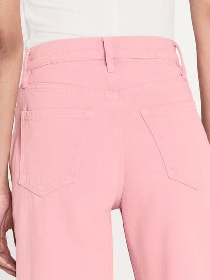 Le jane wide leg crop - washed dusty pink Trousers Frame