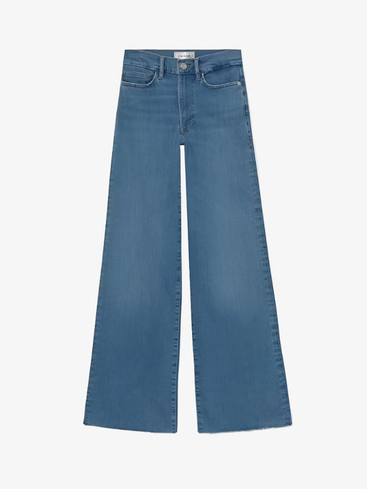 Le slim palazzo raw fray jean - clearwater Trousers Frame