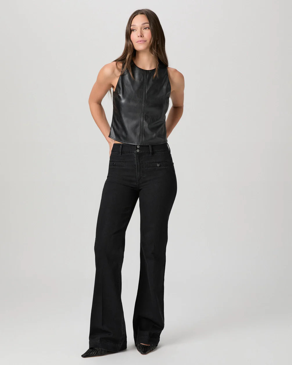 Leenah wide leg jean - faded darkness Jeans Paige