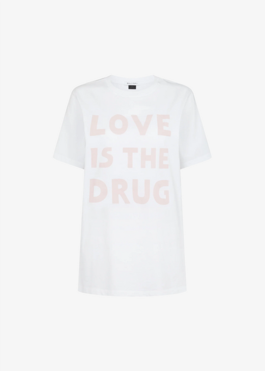 Love is the drug t-shirt - pink t-shirt BELLA FREUD