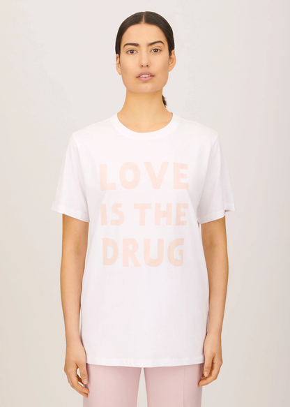 Love is the drug t-shirt - pink t-shirt BELLA FREUD