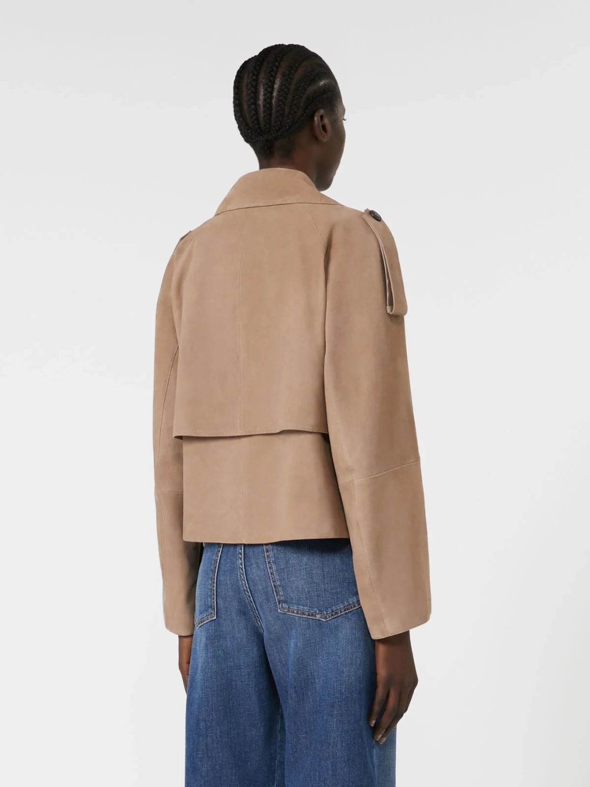 Maga short suede trench coat - marron glace Tailored Coats