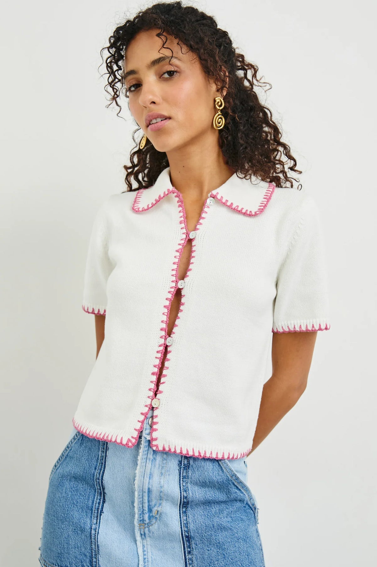 Maliah top - ivory hibiscus T-shirts Rails