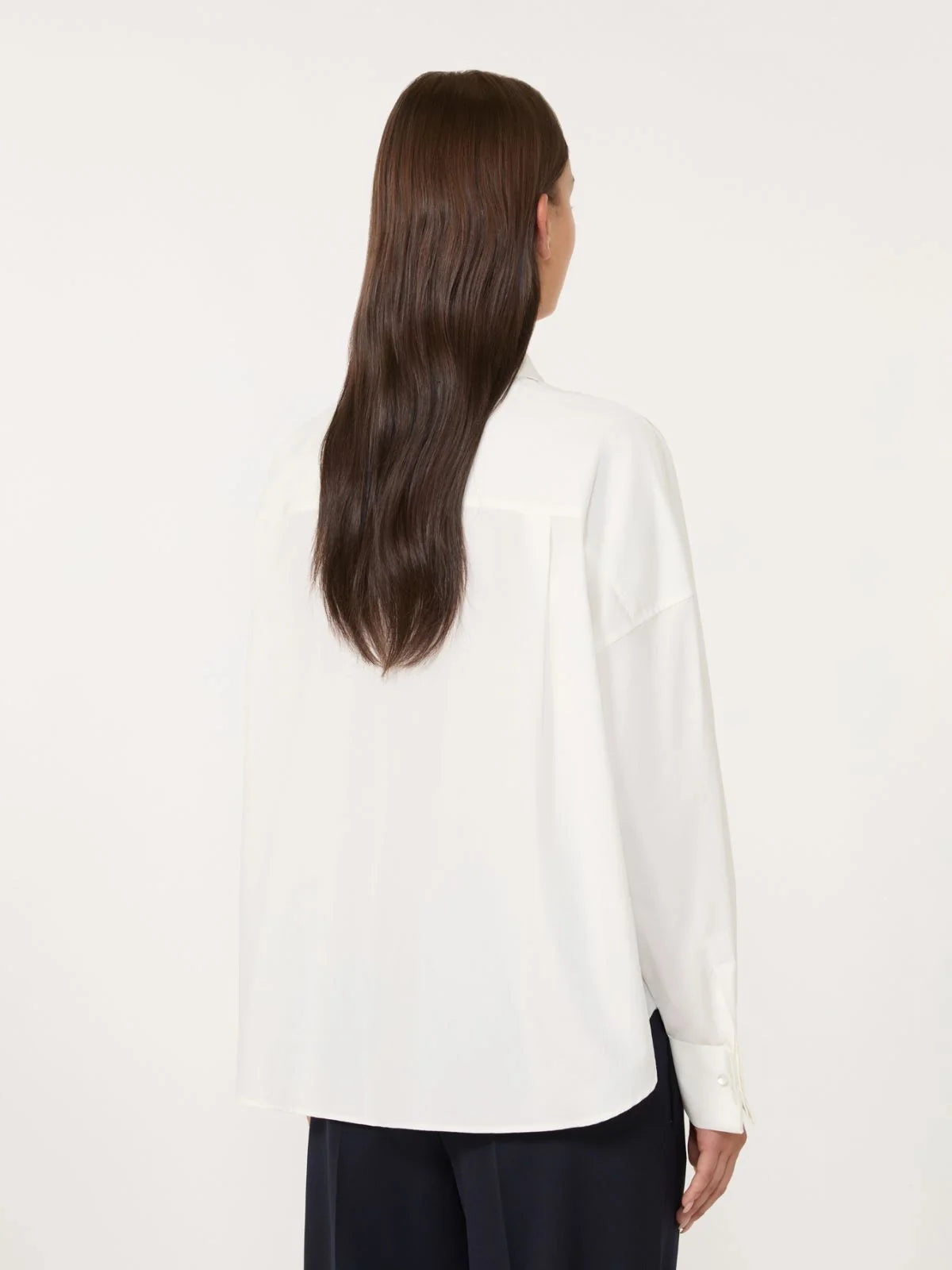 Max mara weekend arturo oversized poplin shirt - white