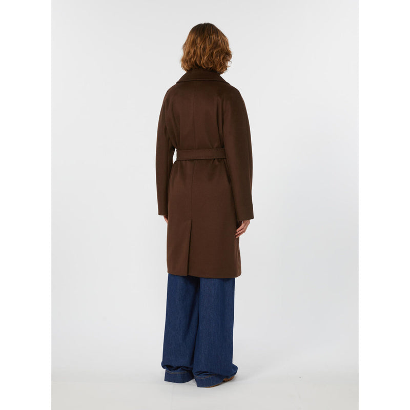 Max mara weekend corte wool wrap coat - chocolate Tailored