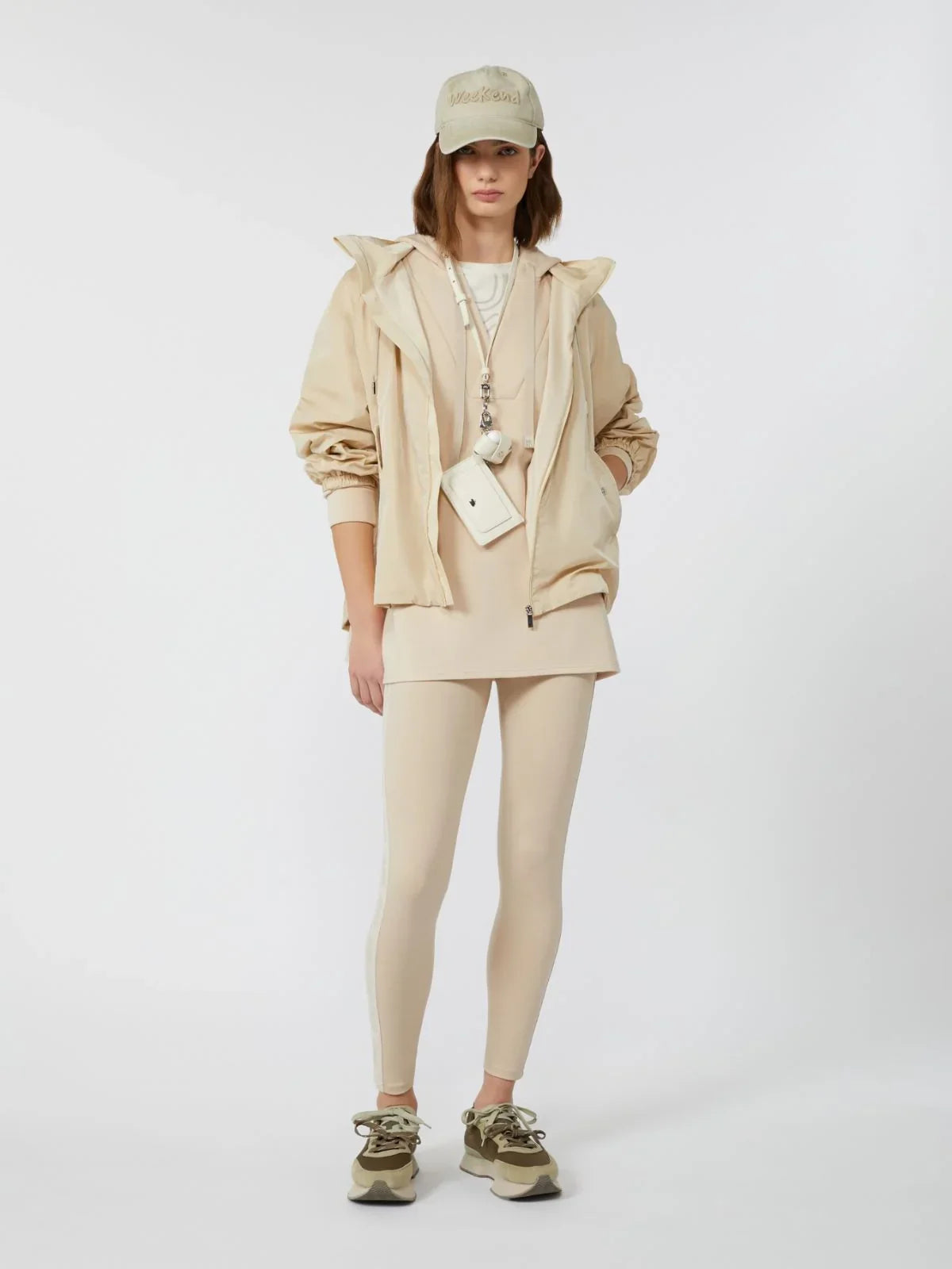 Giallo long scuba jersey sweatshirt - beige Sweater MaxMara